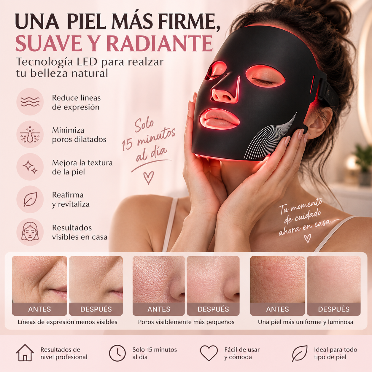 Mascarilla de terapia. Tu piel, tu momento cuidado