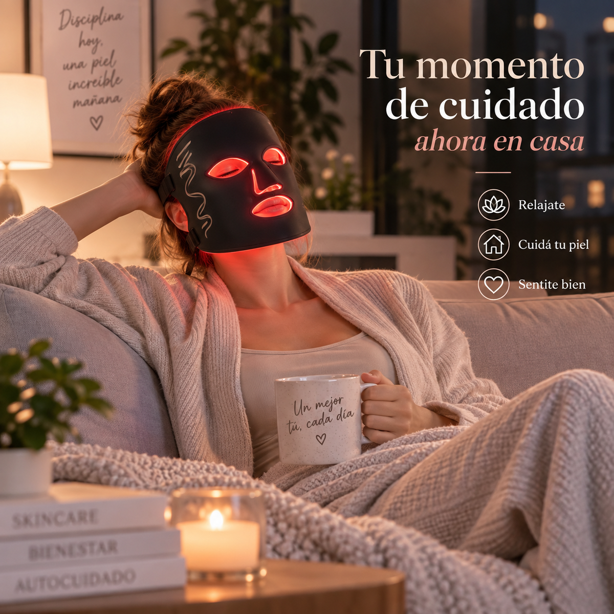 Mascarilla de terapia. Tu piel, tu momento cuidado
